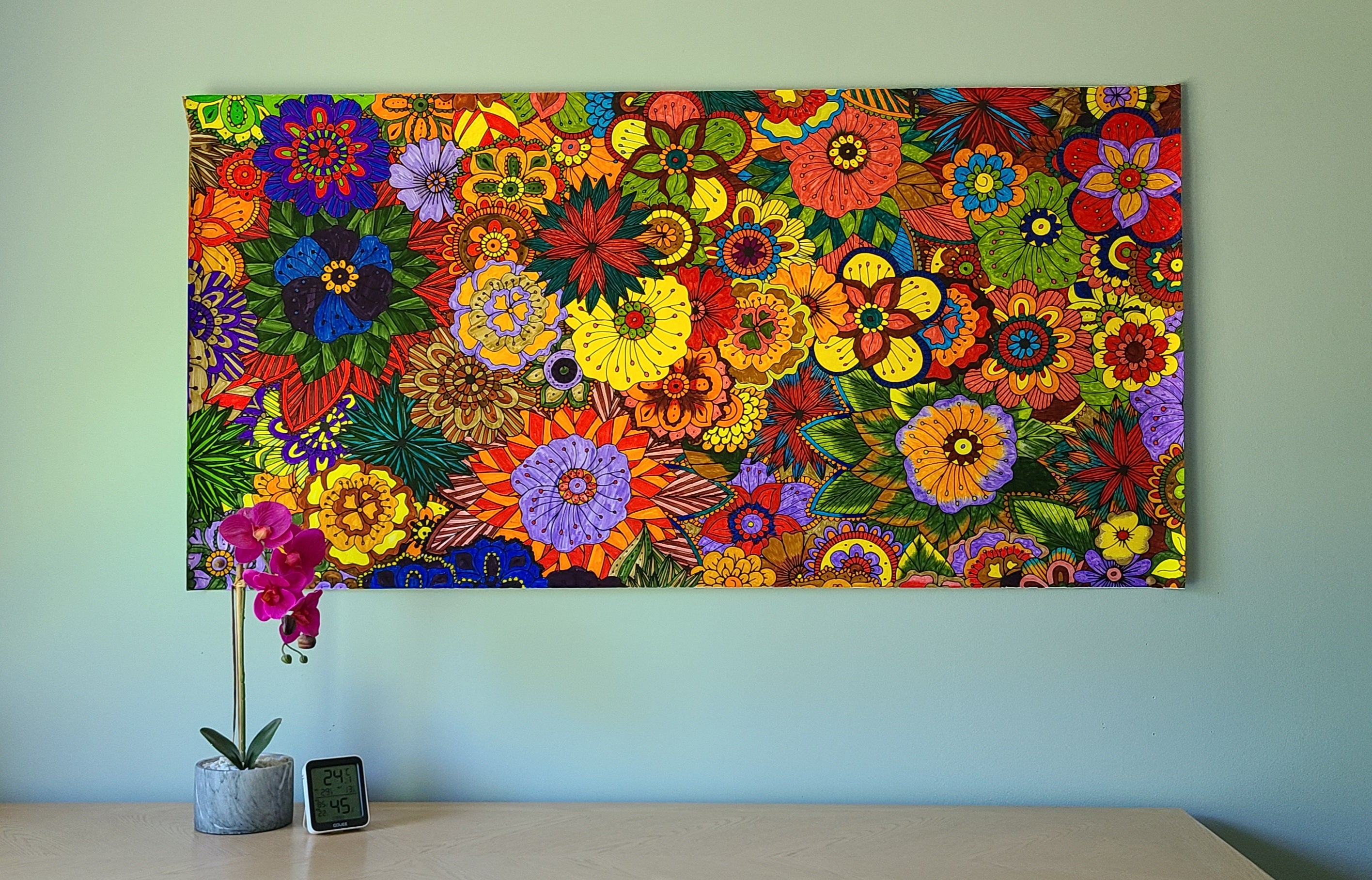 Giant Coloring Poster Bundle — BRAVE, LOVE & Flowers | 3 Huge Coloring Posters for $64.99