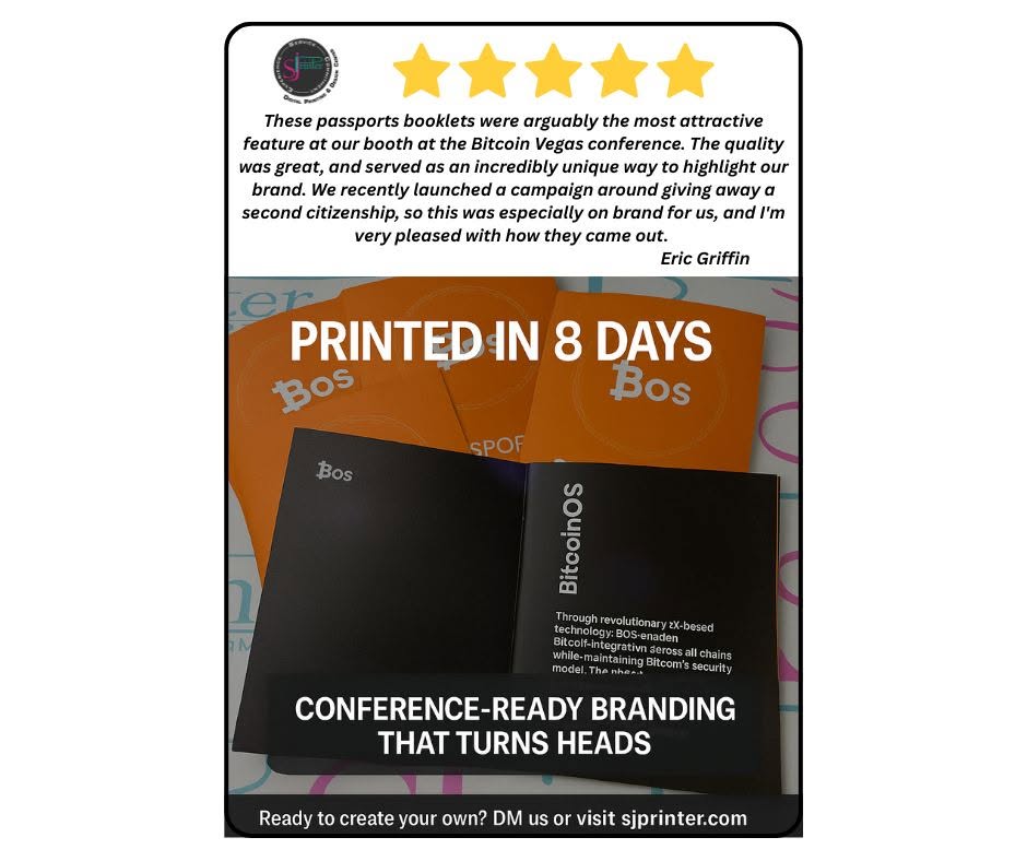 Custom Passport Booklets — Set of 500 | 24-Page Premium Booklet