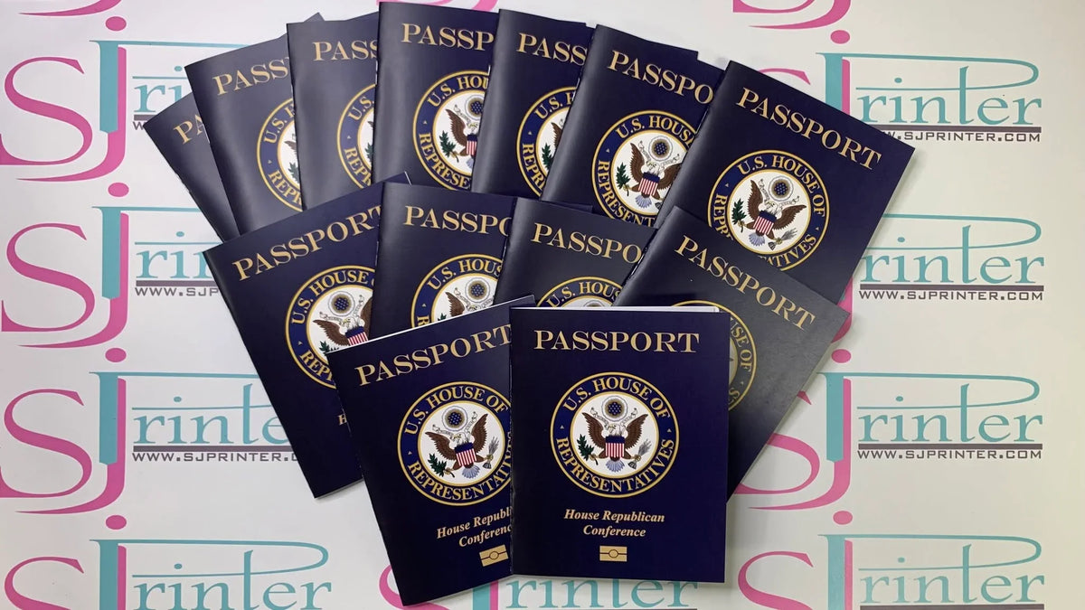 Custom Passport Booklets — Set of 500 | 24-Page Premium Booklet