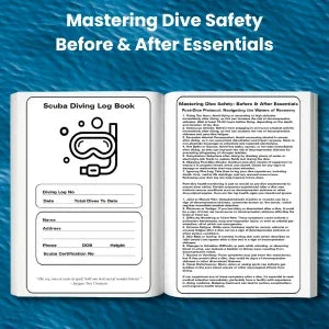 Dive Log Book Scuba Diving Journal to Monitor up to 100 Diving Trips: 10 Rules for Scuba Divers, Dive Log Statistics, Scuba Gifts - SJPrinter