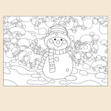 Snowman - Coloring Page - SJPrinter