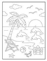Summer Coloring Page - SJPrinter