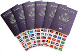 200 Passports with 200 Sets of World Flag Stickers - SJPrinter