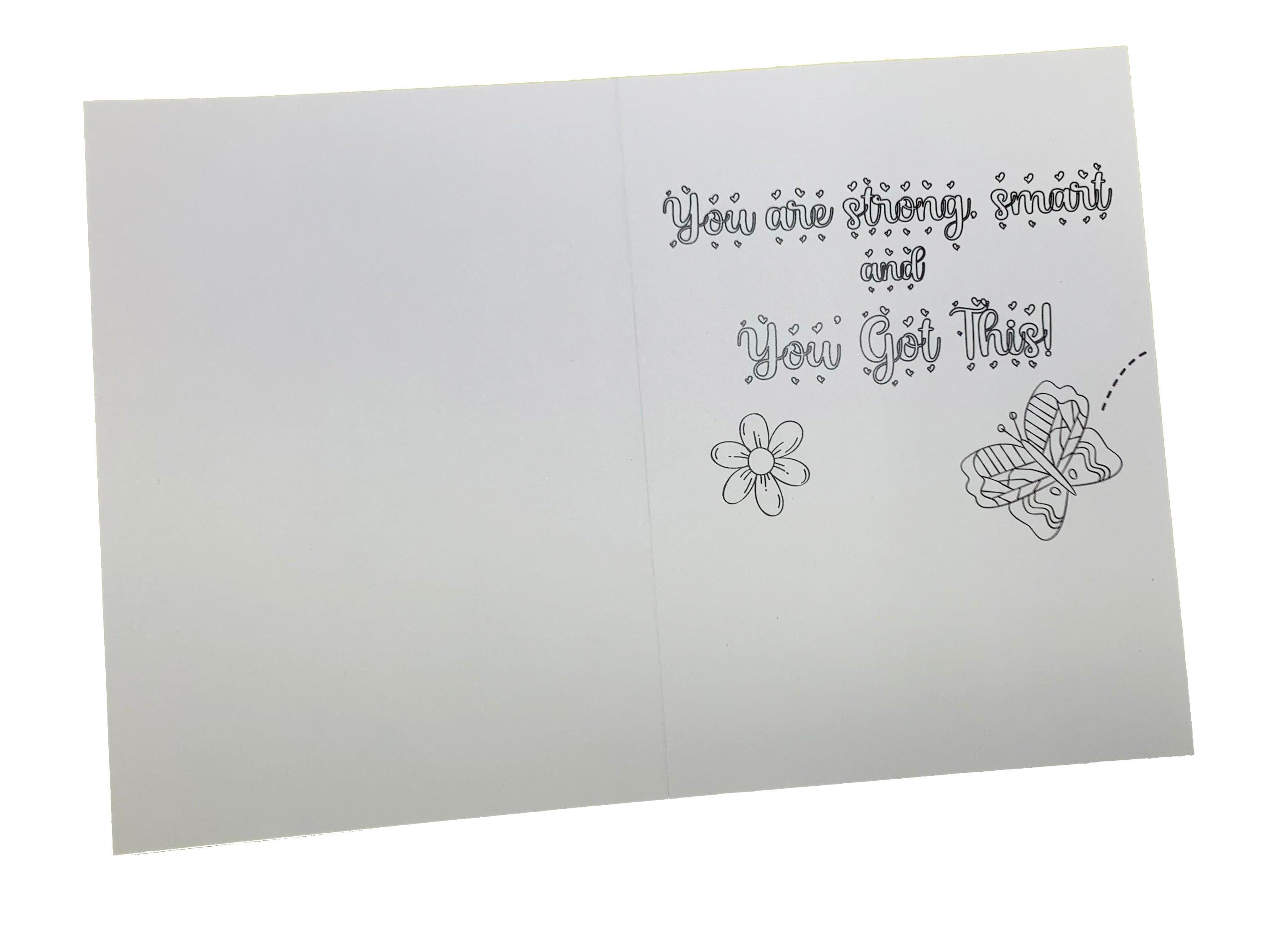 Butterflies - Coloring Card - SJPrinter