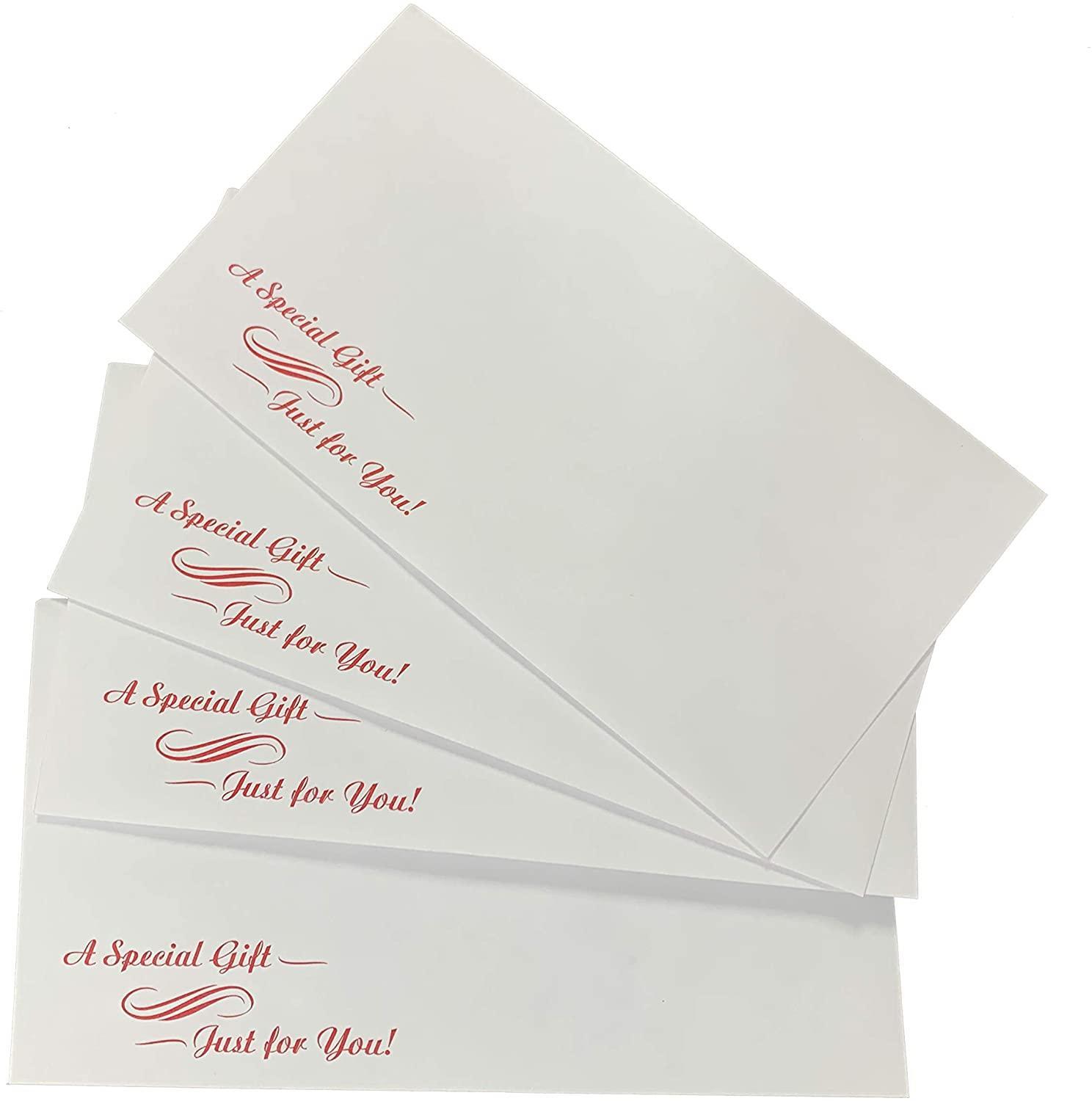 Cash Envelopes (3.75 x 6.75) - 50 Qty | Perfect The Holidays, Birthdays, Graduations, Company Bonuses, Gifts, Money and More! - SJPrinter