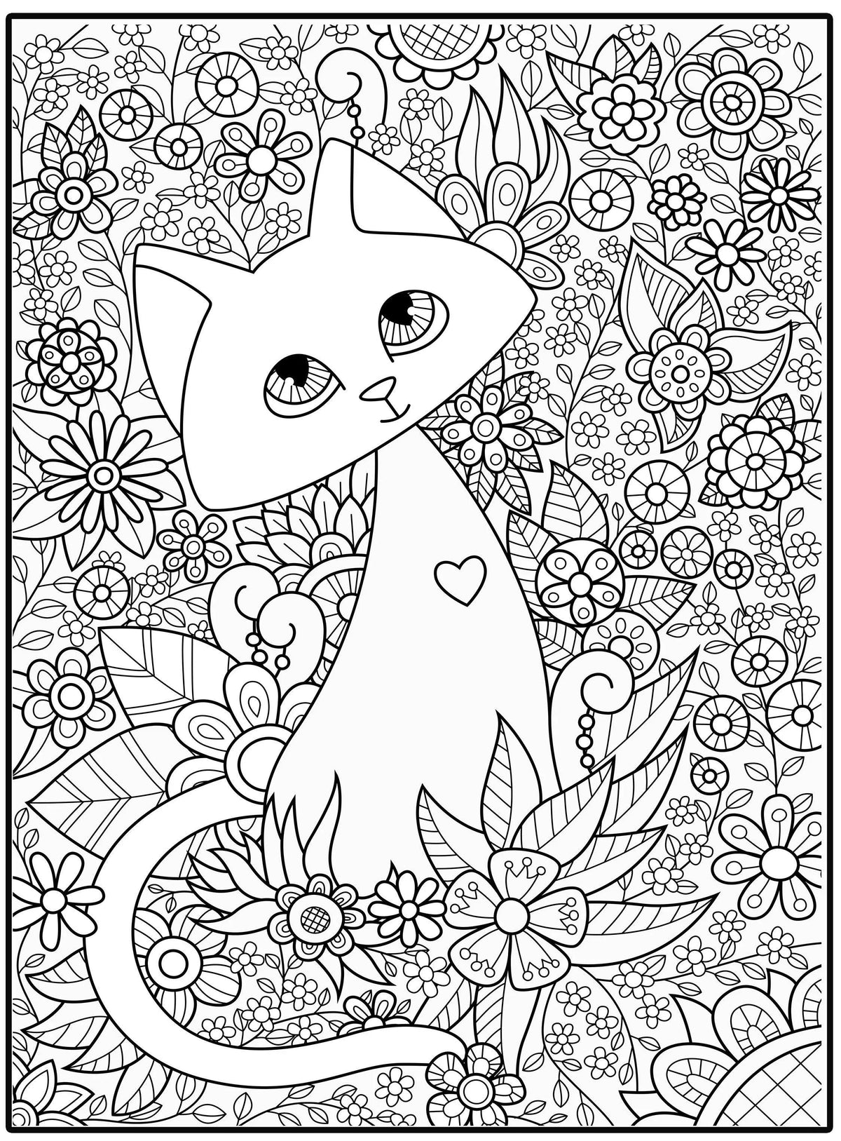 Giant CAT coloring poster 30×42" – SJPrinter Cherry Hill NJ