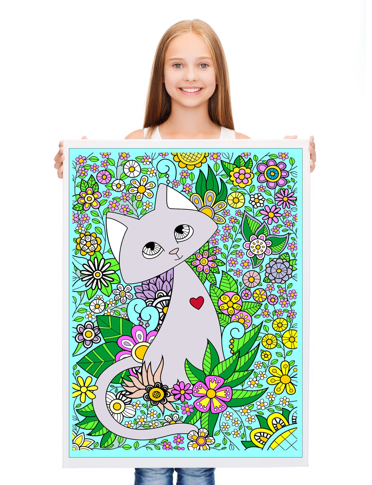 Giant CAT coloring poster 30×42" – SJPrinter Cherry Hill NJ
