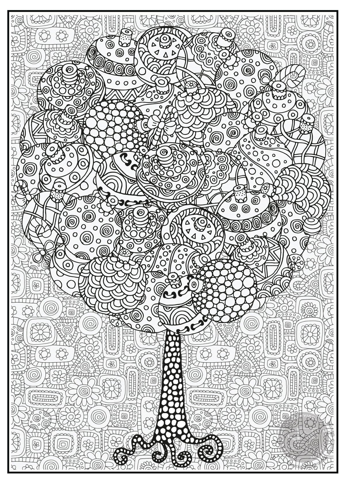 Giant Christmas Tree coloring poster 30×42" – SJPrinter Cherry Hill NJ