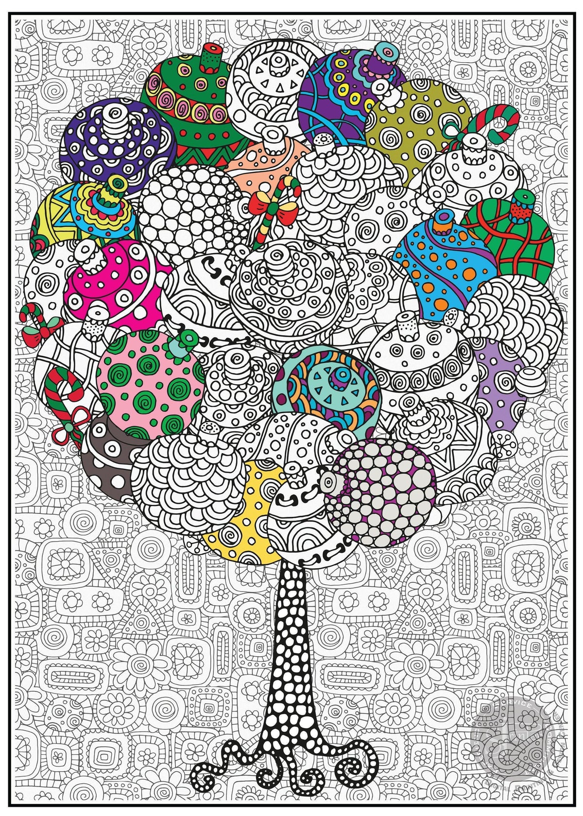 Giant coloring poster bundle Christmas Tree + Planet Earth + Holiday Trees – group activity set