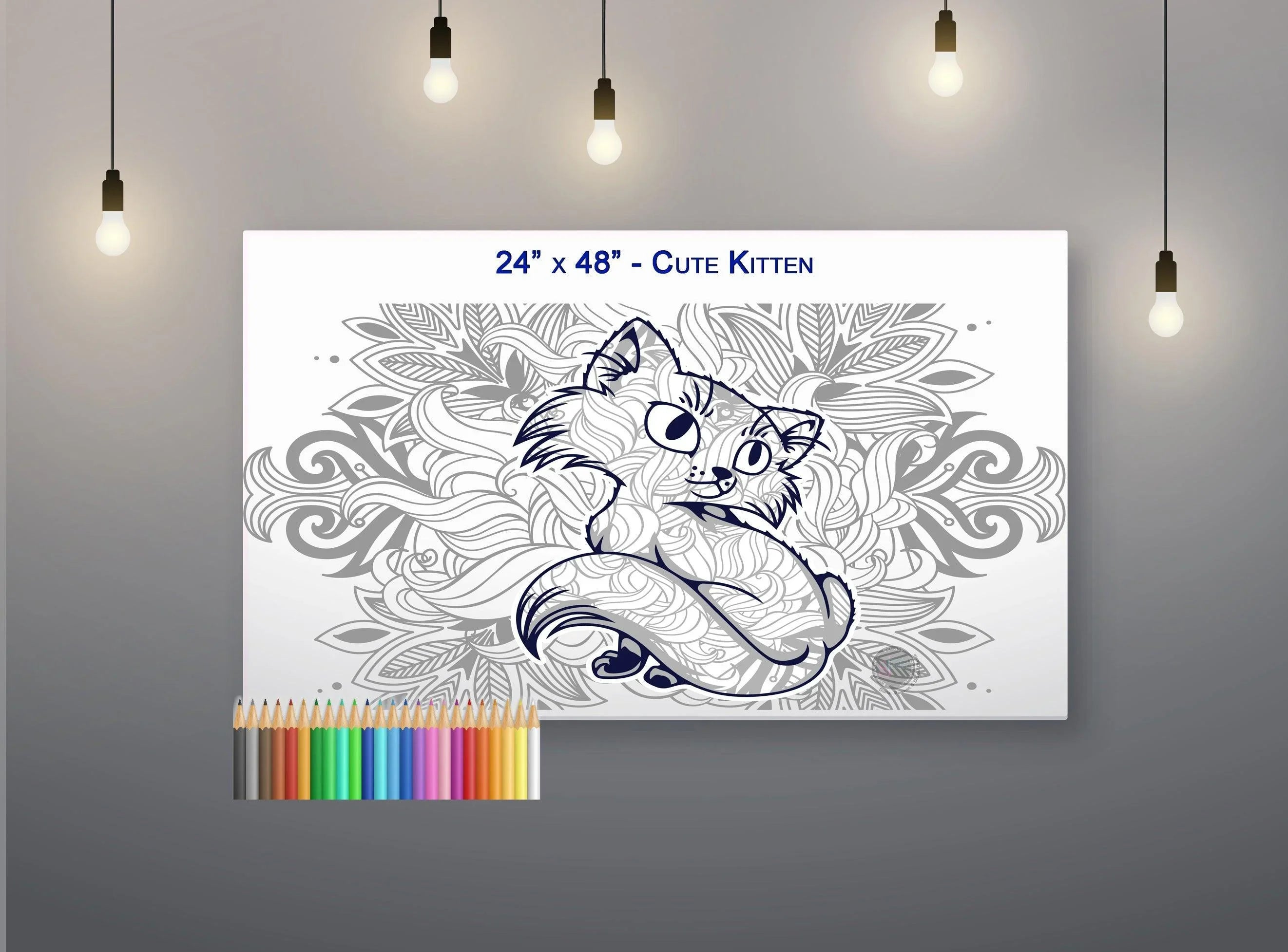Cute Kiten - 24" x 48" - SJPrinter