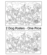 Coloring poster bundle – Dog Pound – SJPrinter Cherry Hill NJ