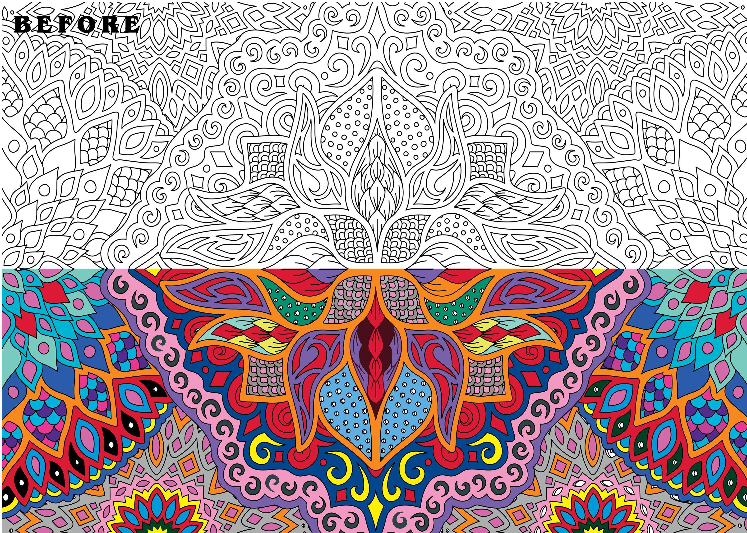 Fire Mandala - 30" x 42" - SJPrinter