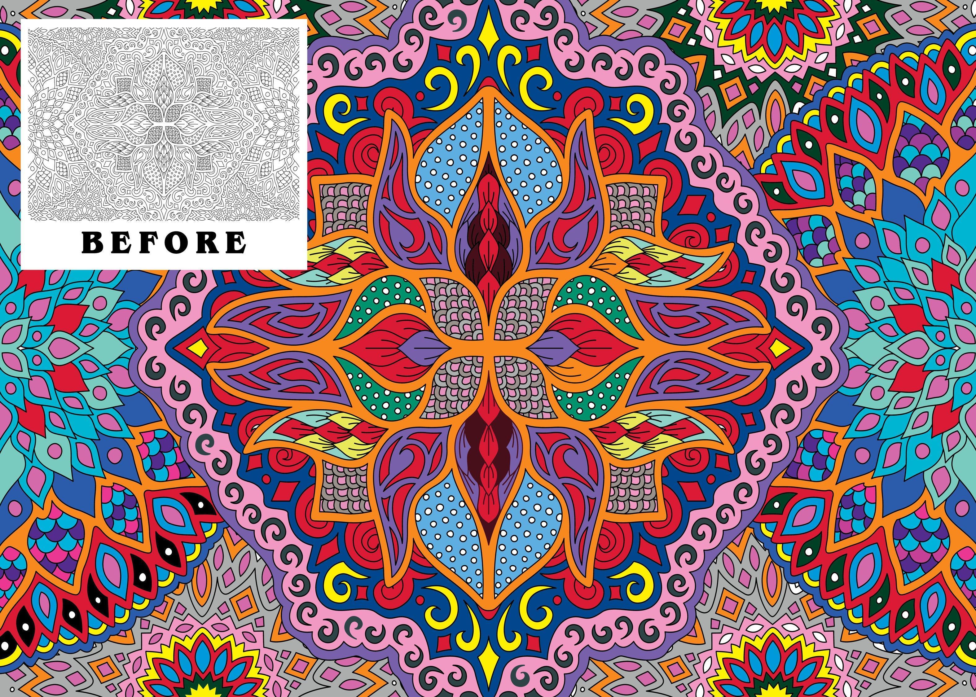 Fire Mandala - 30" x 42" - SJPrinter