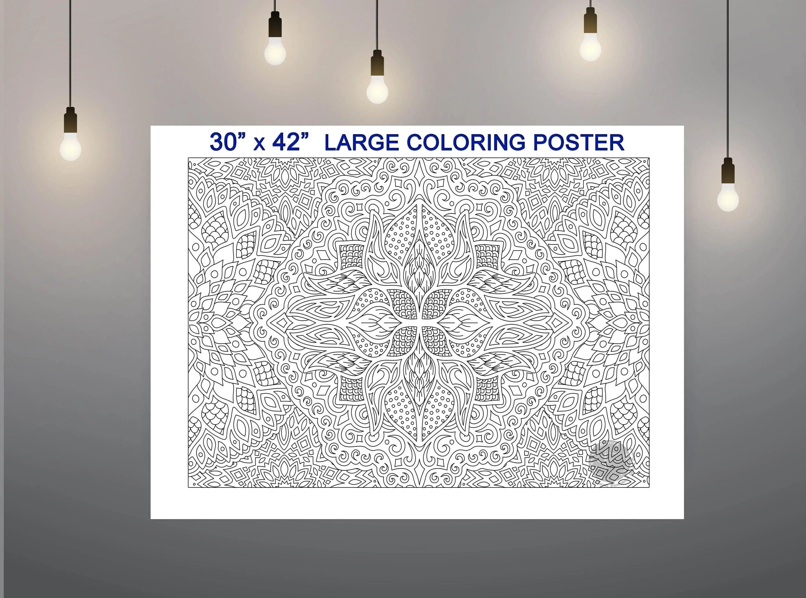 Fire Mandala - 30" x 42" - SJPrinter