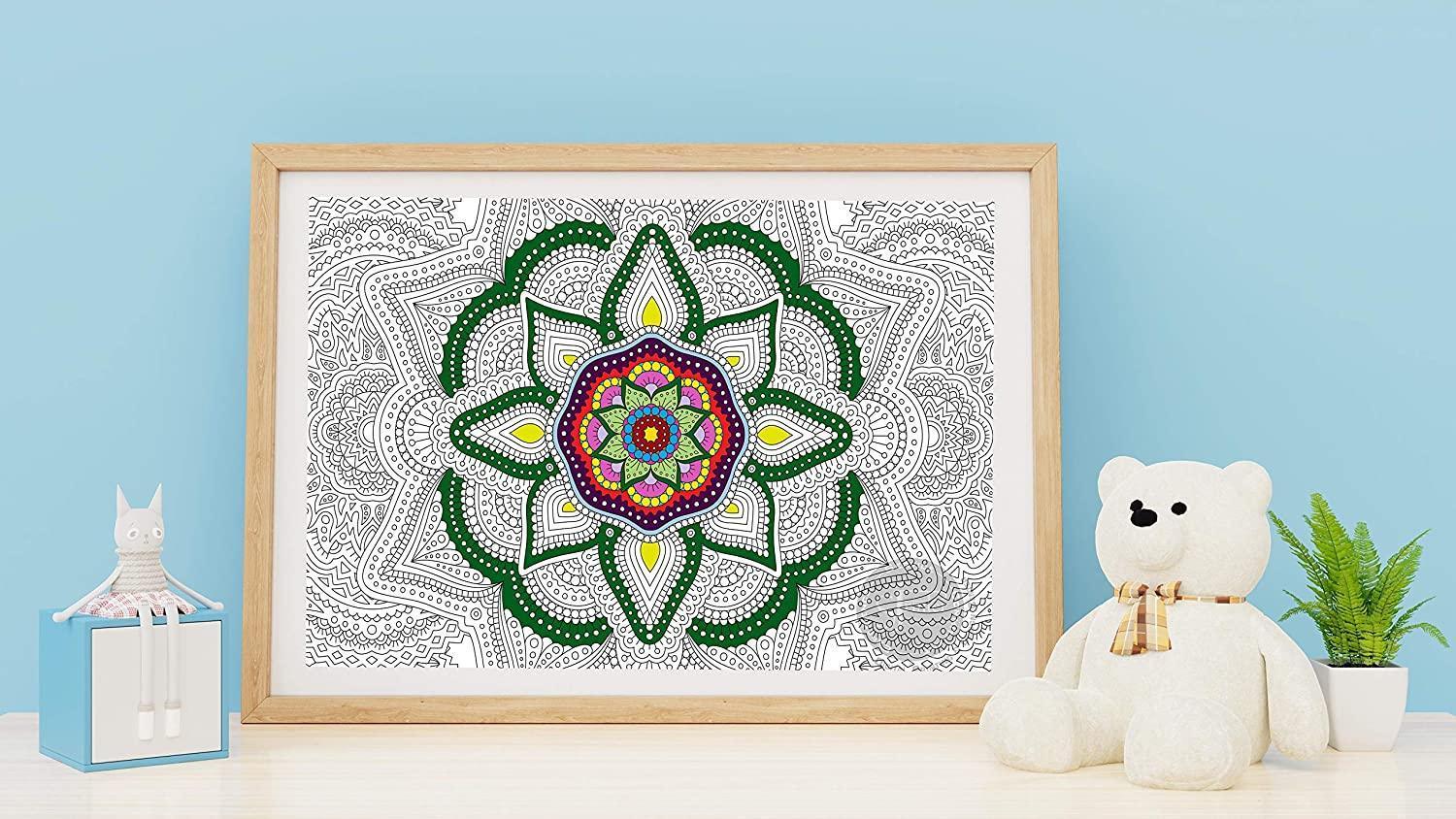 Floral Mandala - 30" x 42" - SJPrinter