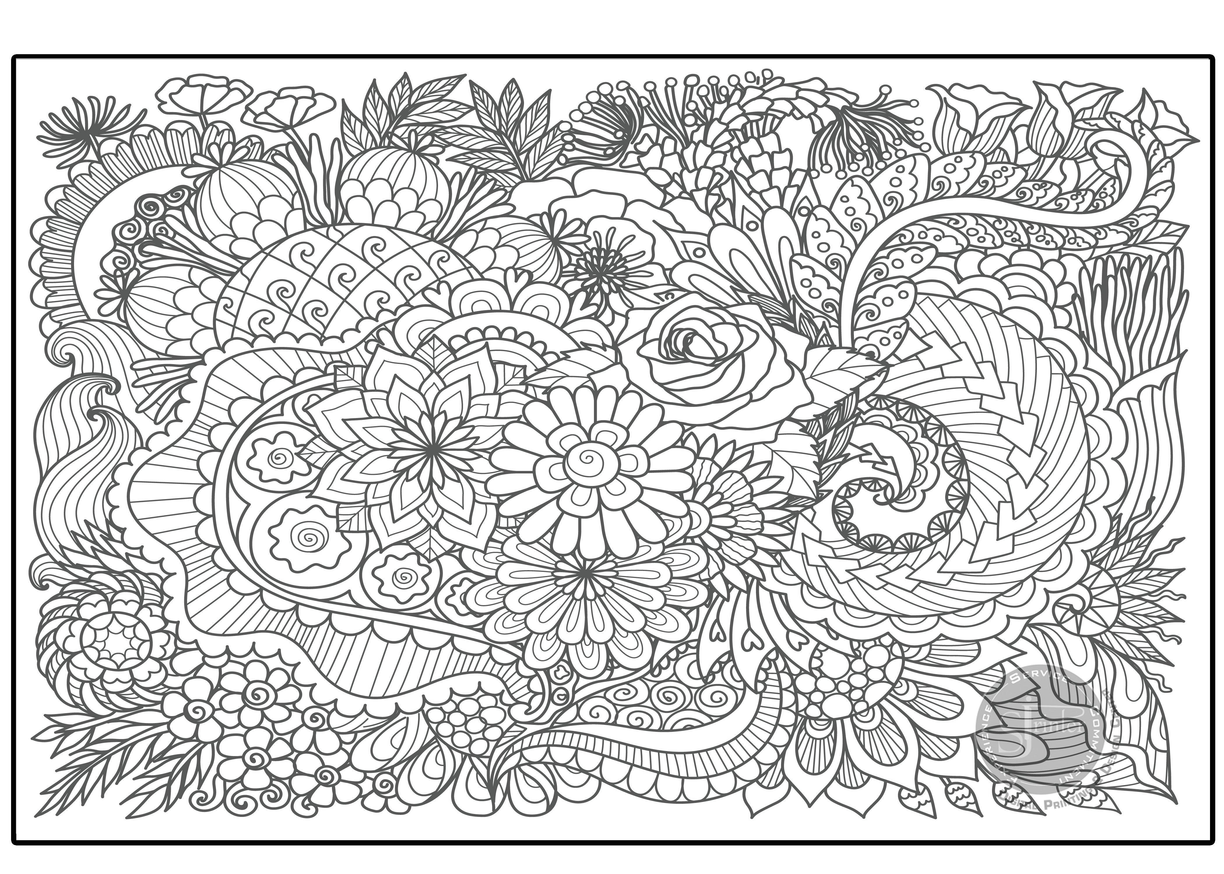 Flower Garden - 30" x 42" - SJPrinter