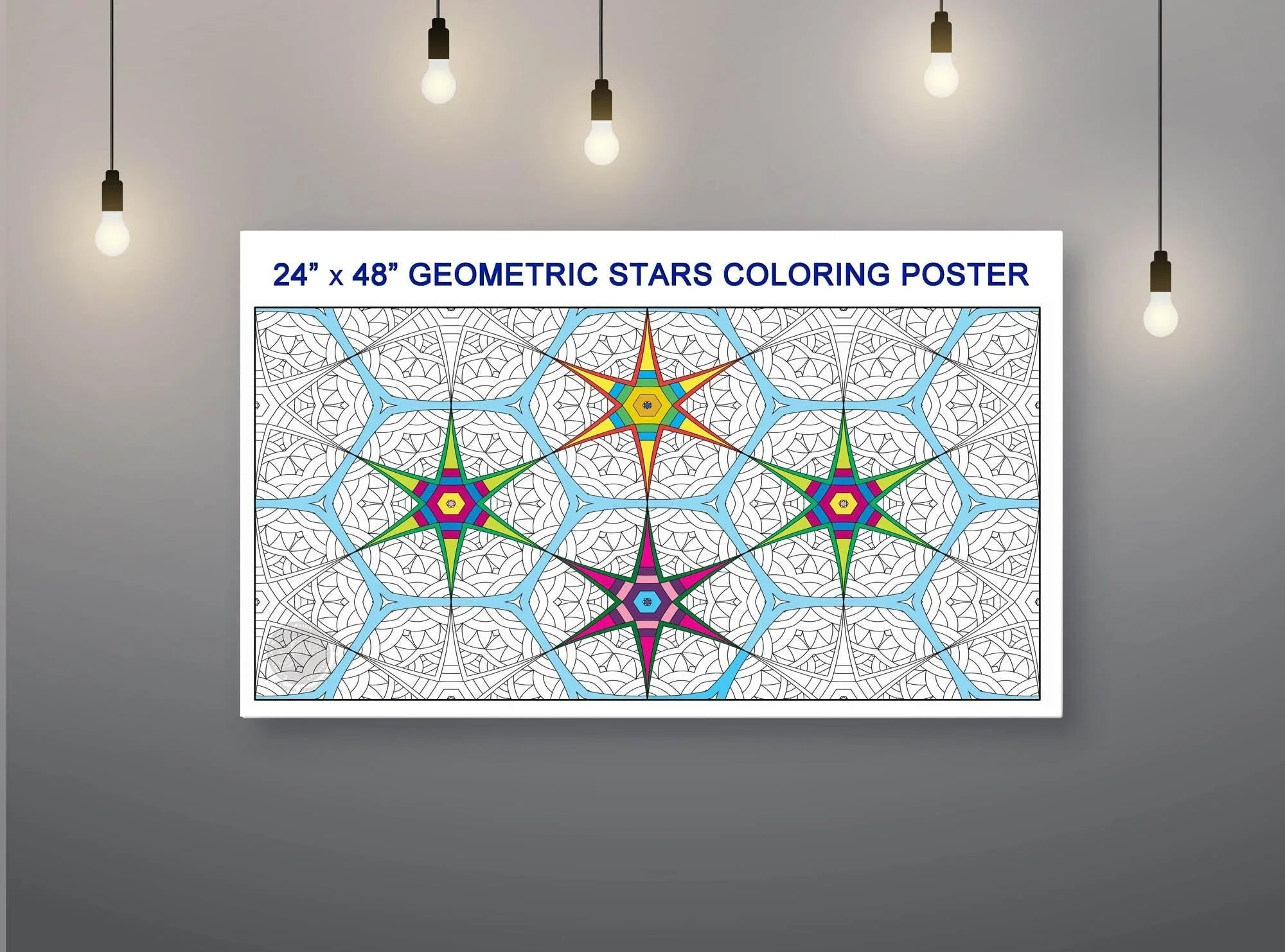 Geo Stars - 24" x 48" - SJPrinter