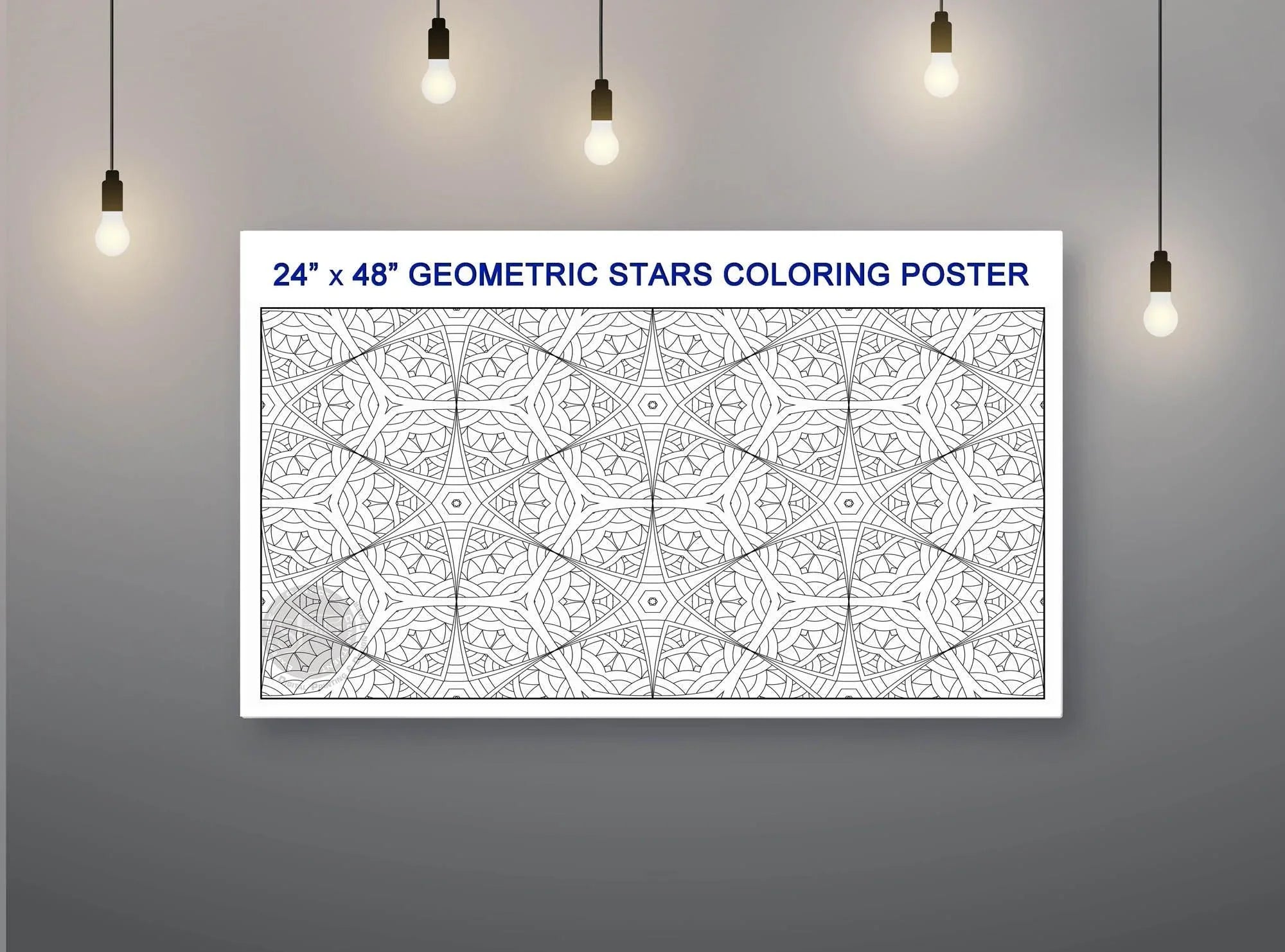 Geo Stars - 24" x 48" - SJPrinter