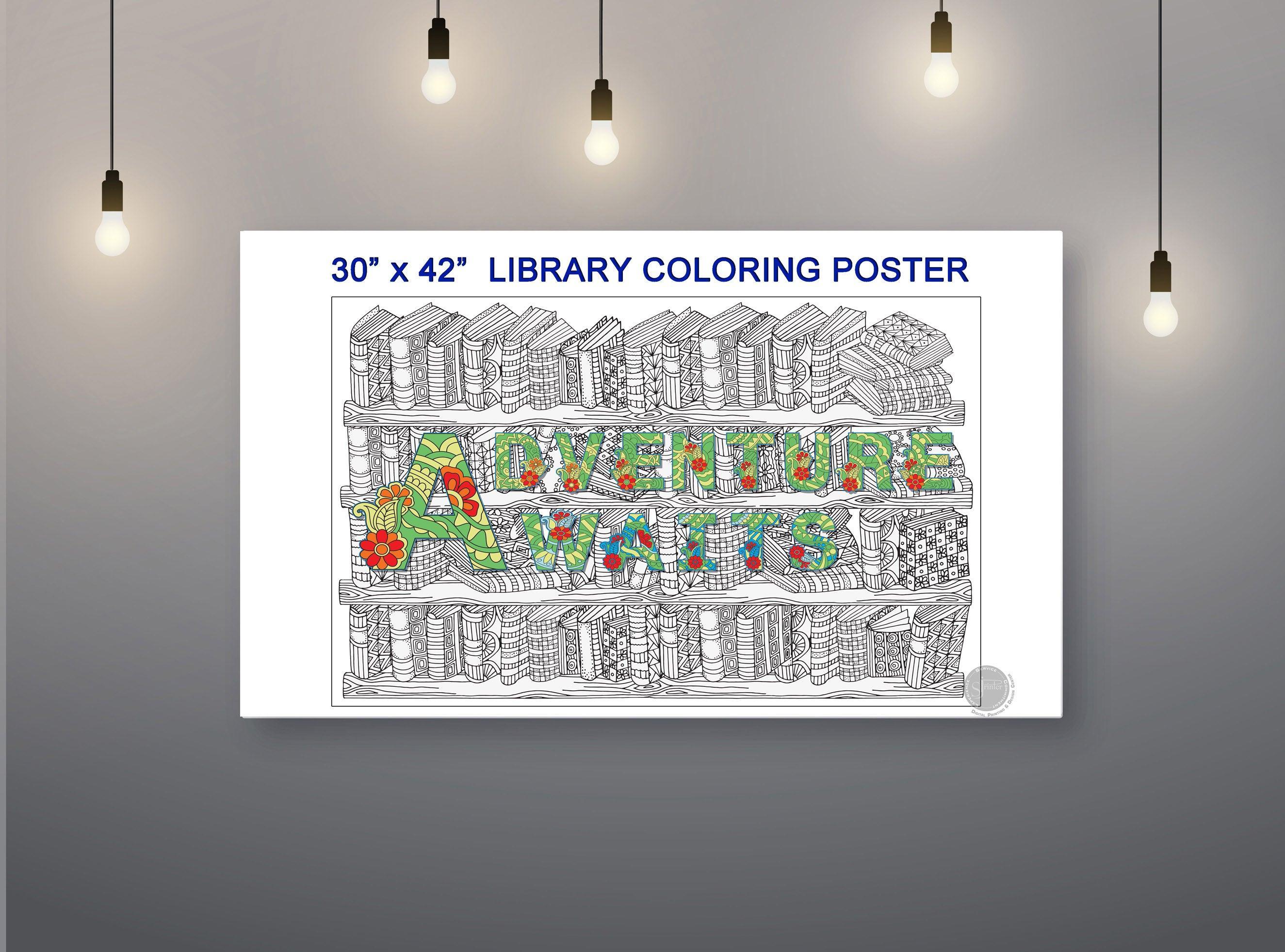 Library - 30" x 42" - SJPrinter