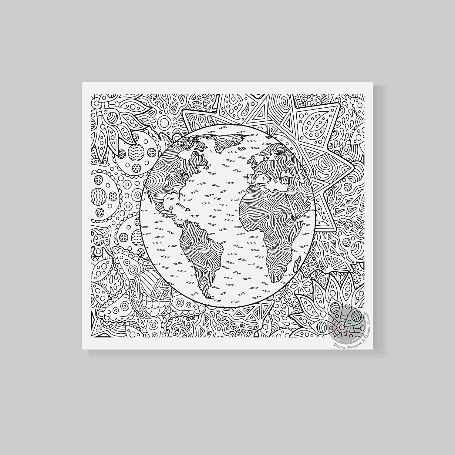 Planet Earth - 30" x 37" - SJPrinter