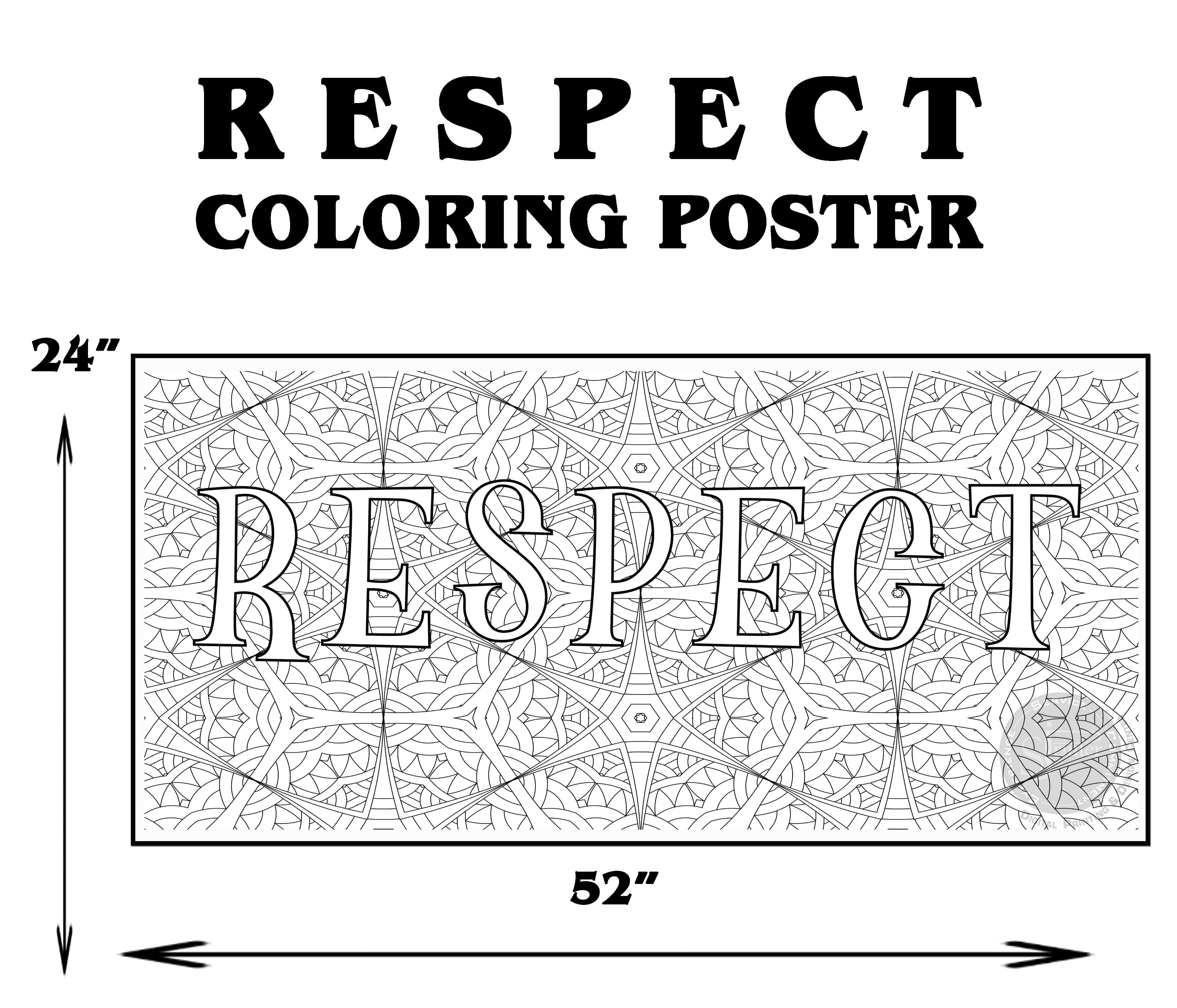 Respect - 24" x 52" - SJPrinter