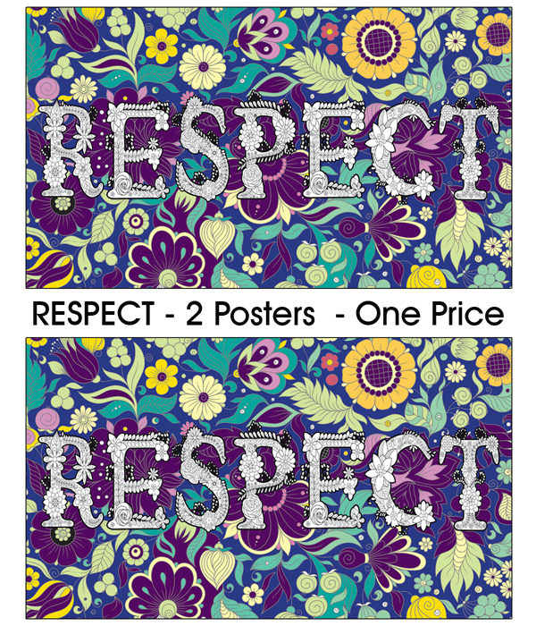 Coloring poster bundle – RESPECT – SJPrinter Cherry Hill NJ