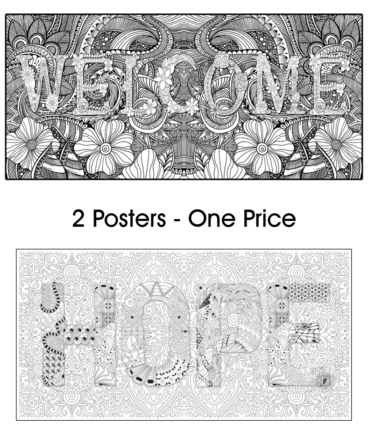 Welcome / Hope - Bundle of 2 Posters for $50 - SJPrinter 