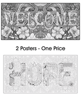 Coloring poster bundle – WELCOME + HOPE – SJPrinter Cherry Hill NJ