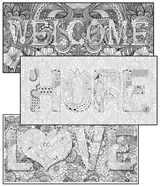 Coloring poster bundle – WELCOME + HOPE + LOVE – SJPrinter Cherry Hill NJ