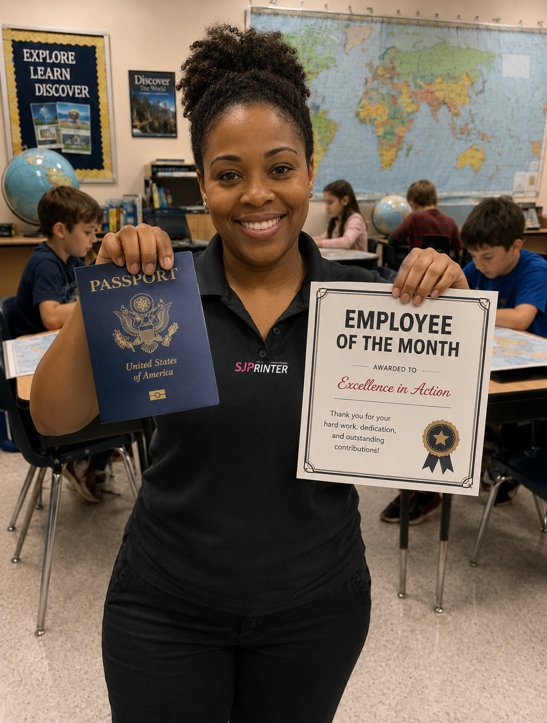 Custom employee onboarding passport booklet