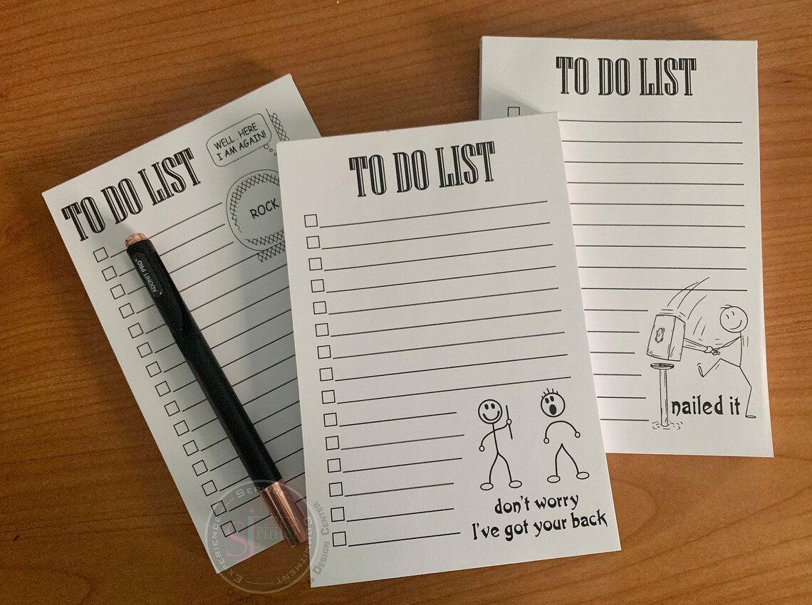 Buy funny inspirational notepads at SJPrinter Store!