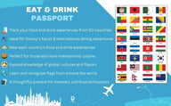 EPCOT Eat and Drink passport booklet with 192 country flag stickers by SJPrinter Cherry Hill NJ