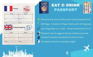 EPCOT Eat and Drink passport booklet with 192 country flag stickers by SJPrinter Cherry Hill NJ