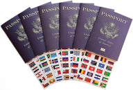 50 Passports with 50 Sets of World Flag Stickers - SJPrinter 