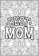 Coloring poster – BEST MOM, 30×42" – giant group coloring poster