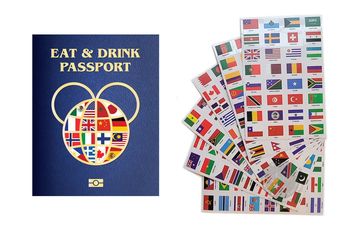 Epcot Eat & Drink Passport: Three Epcot Passports and Three Sets of Stickers