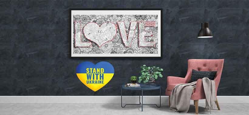 Coloring poster bundle – LOVE 24×48" – SJPrinter Cherry Hill NJ