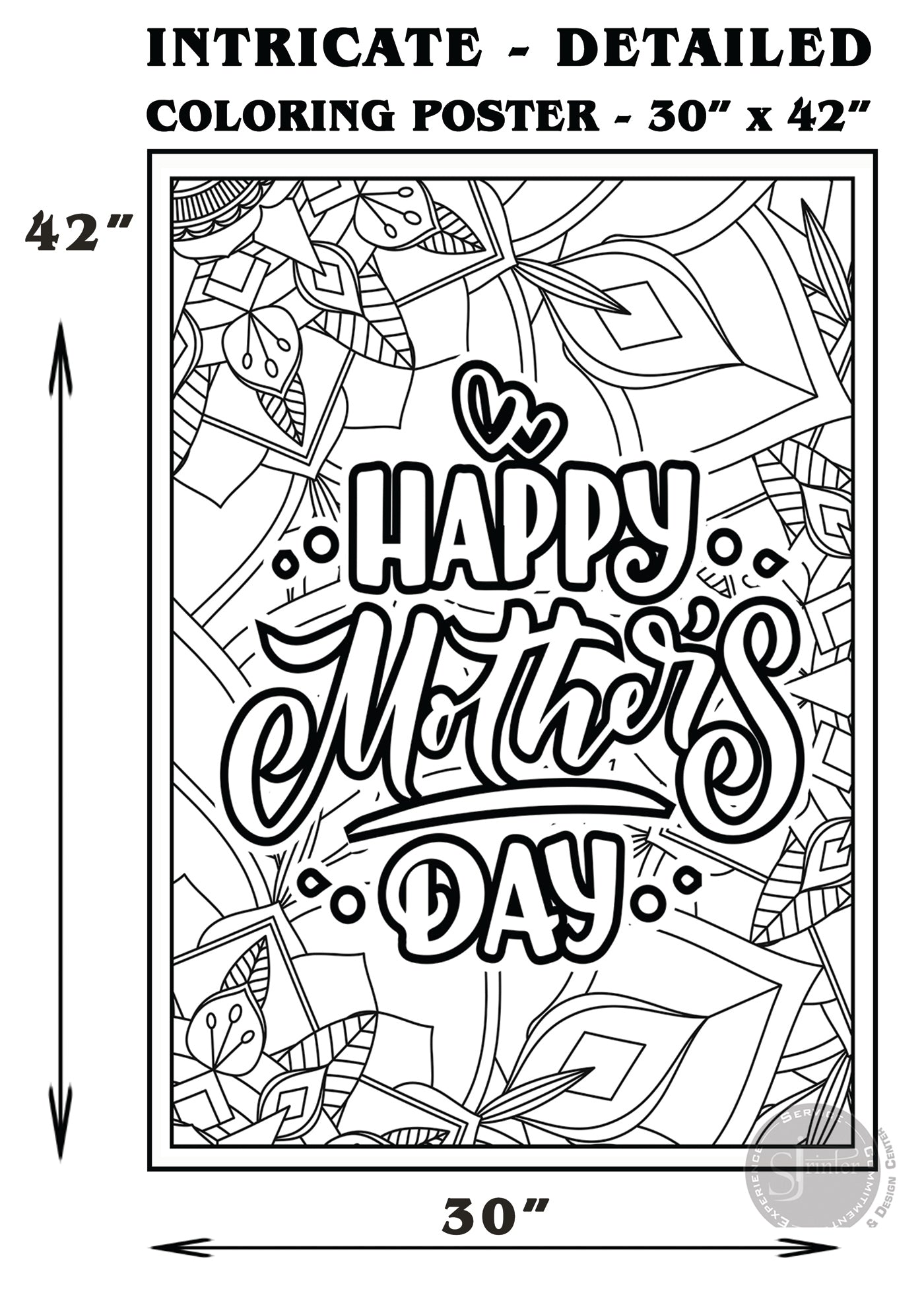 Happy Mother's Day - 30" x 42"