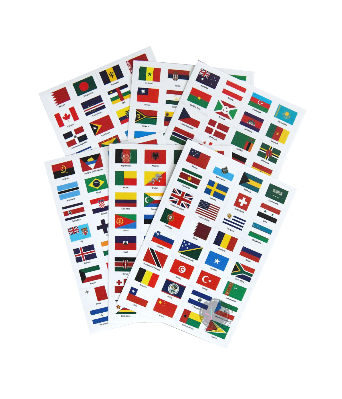 World-Flags-Stickers - SJPrinter 