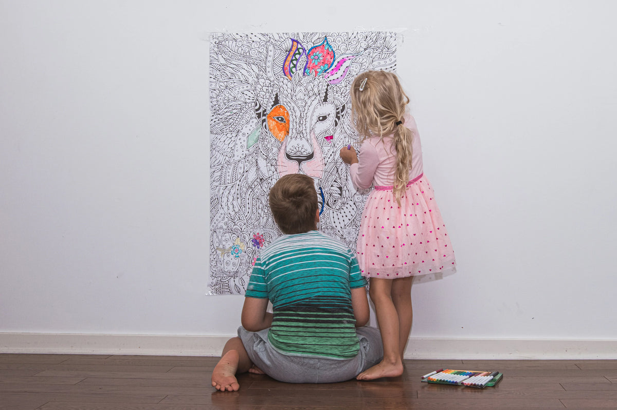 Coloring poster bundle – BRAVE + Flowers – SJPrinter Cherry Hill NJ