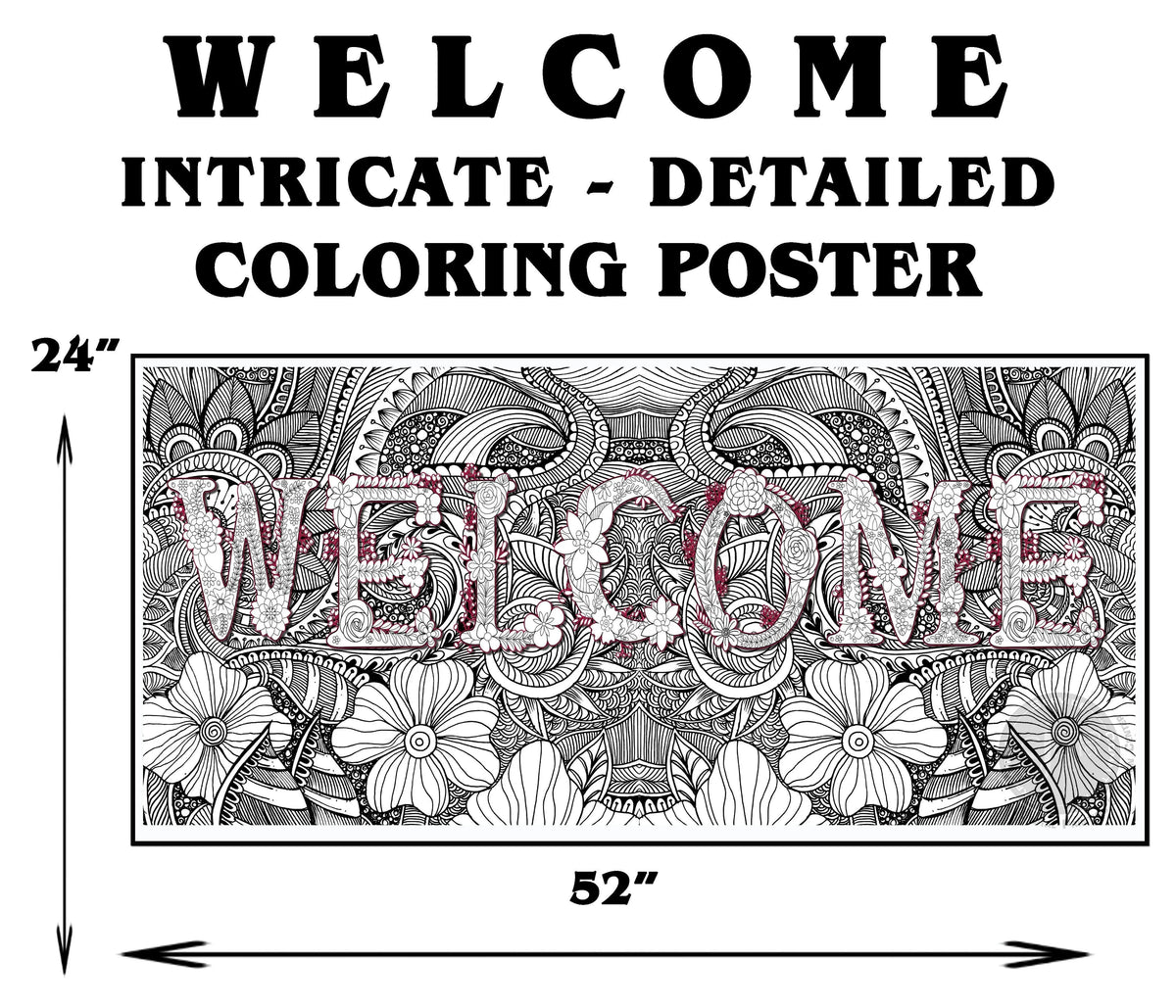 Coloring poster bundle – WELCOME – SJPrinter Cherry Hill NJ