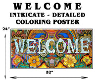 Giant coloring poster bundle WELCOME – group activity set
