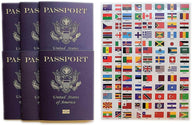 200 Passports with 200 Sets of World Flag Stickers - SJPrinter 