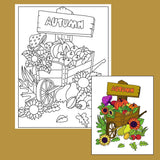 Autumn - Coloring Page - SJPrinter 