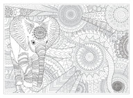Coloring poster bundle – Elephant & Sea Turtle – SJPrinter Cherry Hill NJ
