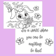 BE KIND - Coloring Card - SJPrinter 
