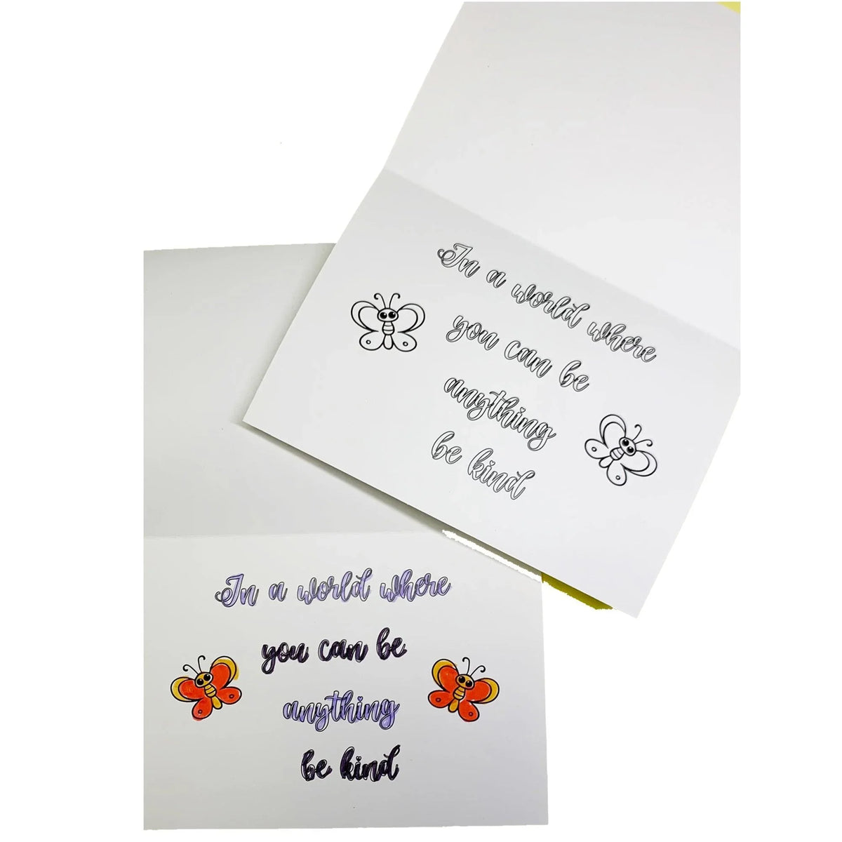 BE KIND - Coloring Card - SJPrinter 