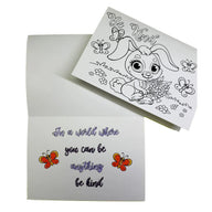 BE KIND - Coloring Card - SJPrinter 