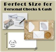Cash Envelopes “A Special Gift – Just for You!” Red Script, 3.75 x 6.75, 50 Pack – Holiday Tips, Gifts & Bonuses