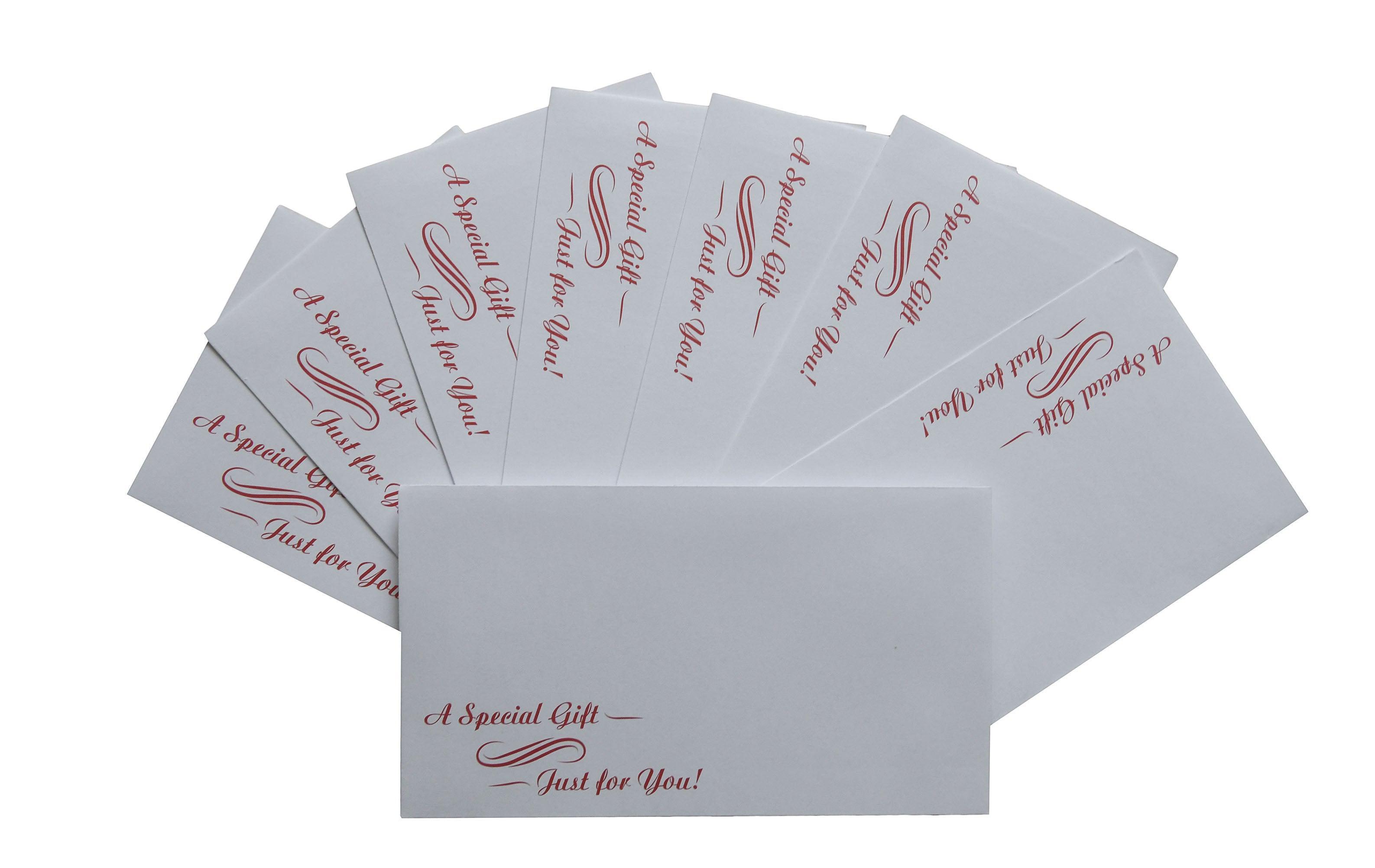 Cash Envelopes (3.75 x 6.75) - 50 Qty | Perfect The Holidays, Birthdays, Graduations, Company Bonuses, Gifts, Money and More! - SJPrinter 